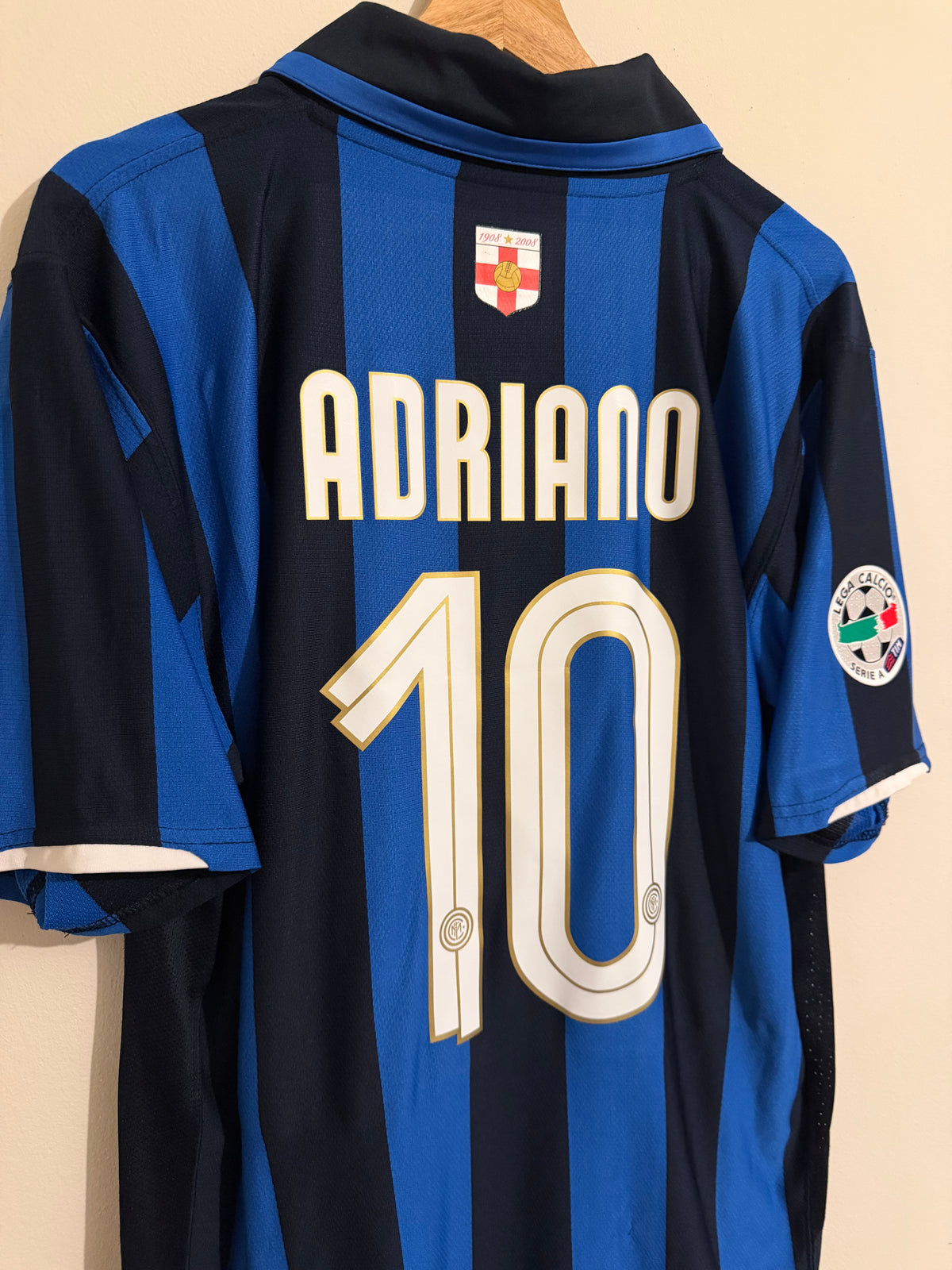 Inter Milan 2007/08 Home Shirt ‘Adriano’ (L)