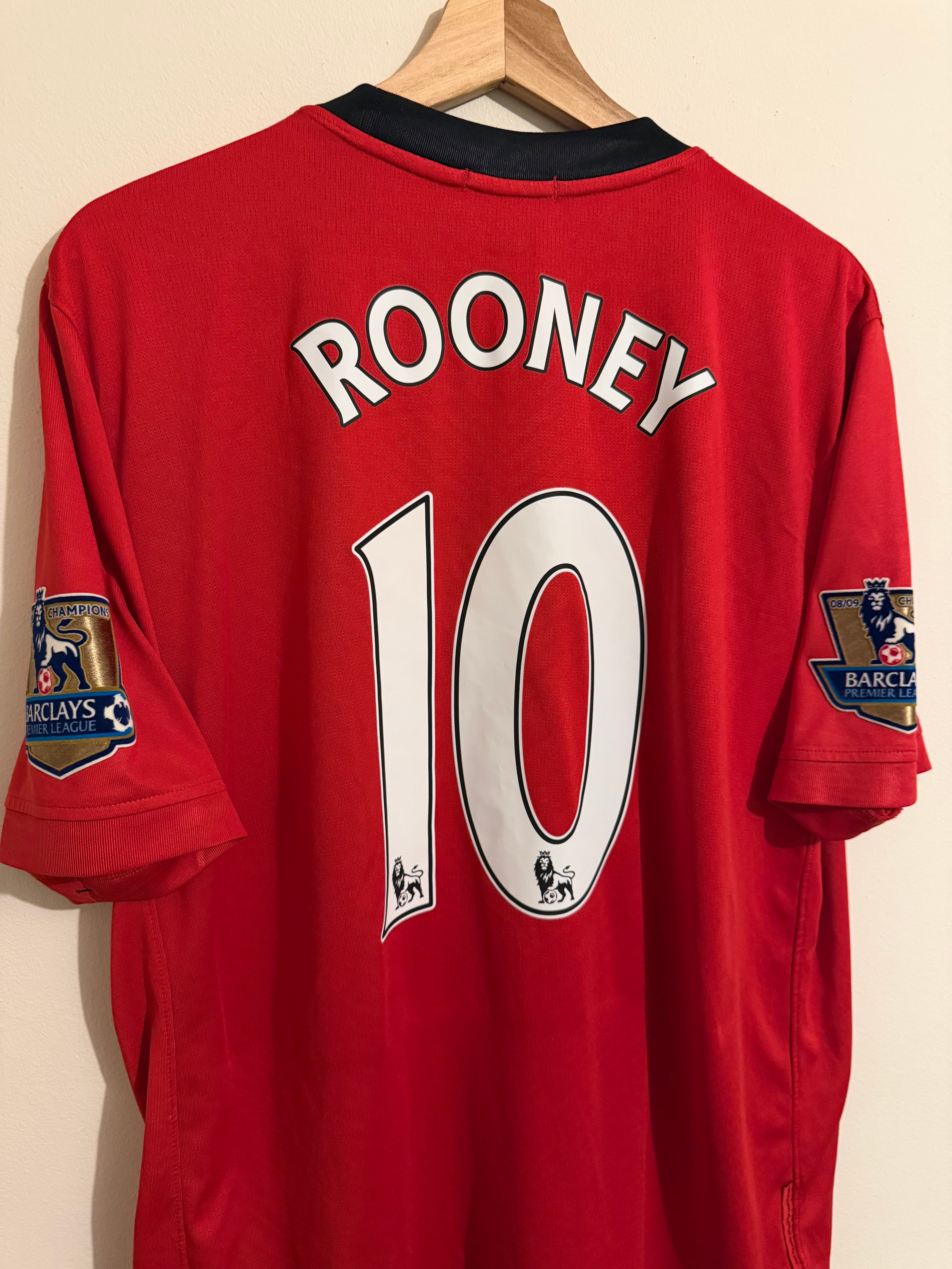 Man Utd 2009/10 Home Shirt ‘Rooney’ (L)