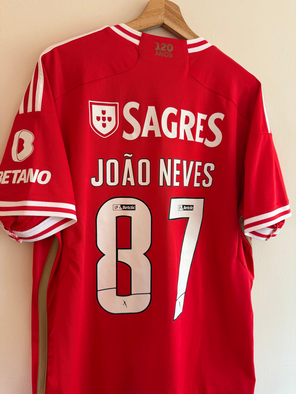 Benfica 2023/24 Home Shirt ‘Joao Neves’ (XL)