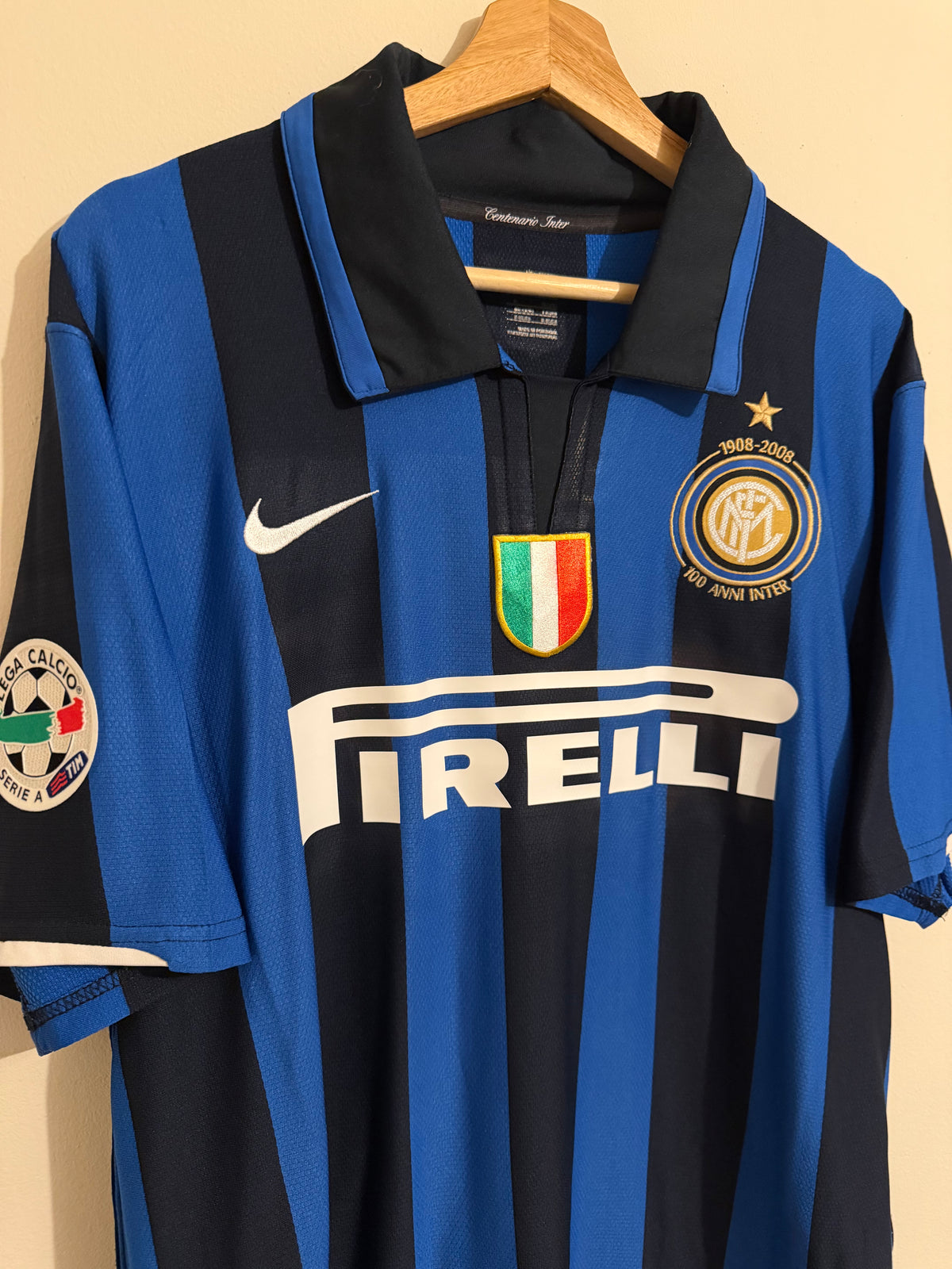 Inter Milan 2007/08 Home Shirt ‘Adriano’ (L)