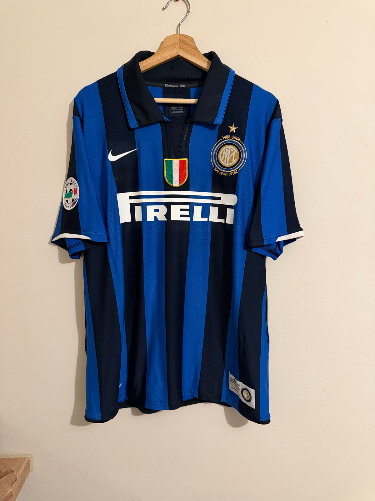 Inter Milan 2007/08 Home Shirt ‘Adriano’ (L)