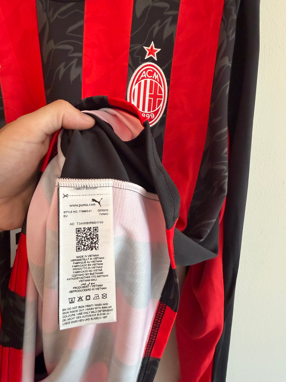 AC Milan 2025/26 Home Shirt LS ‘Loftus-Cheek’ (XL)