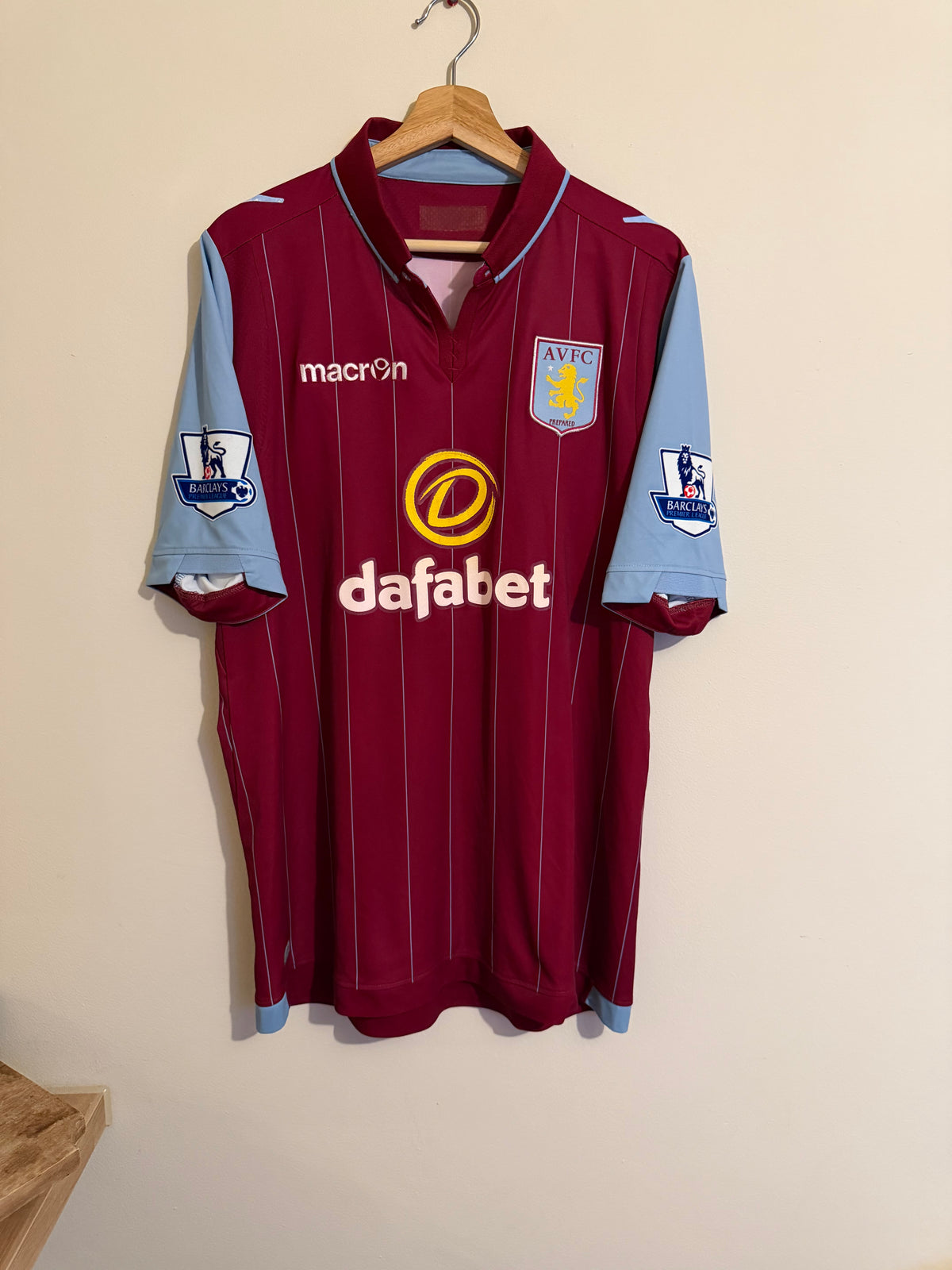 Aston Villa 2014/15 Home Shirt ‘Cole’ (L)
