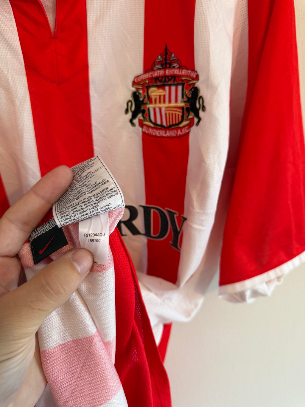 Sunderland 2003/04 Home Shirt ‘Downing’ (XL)